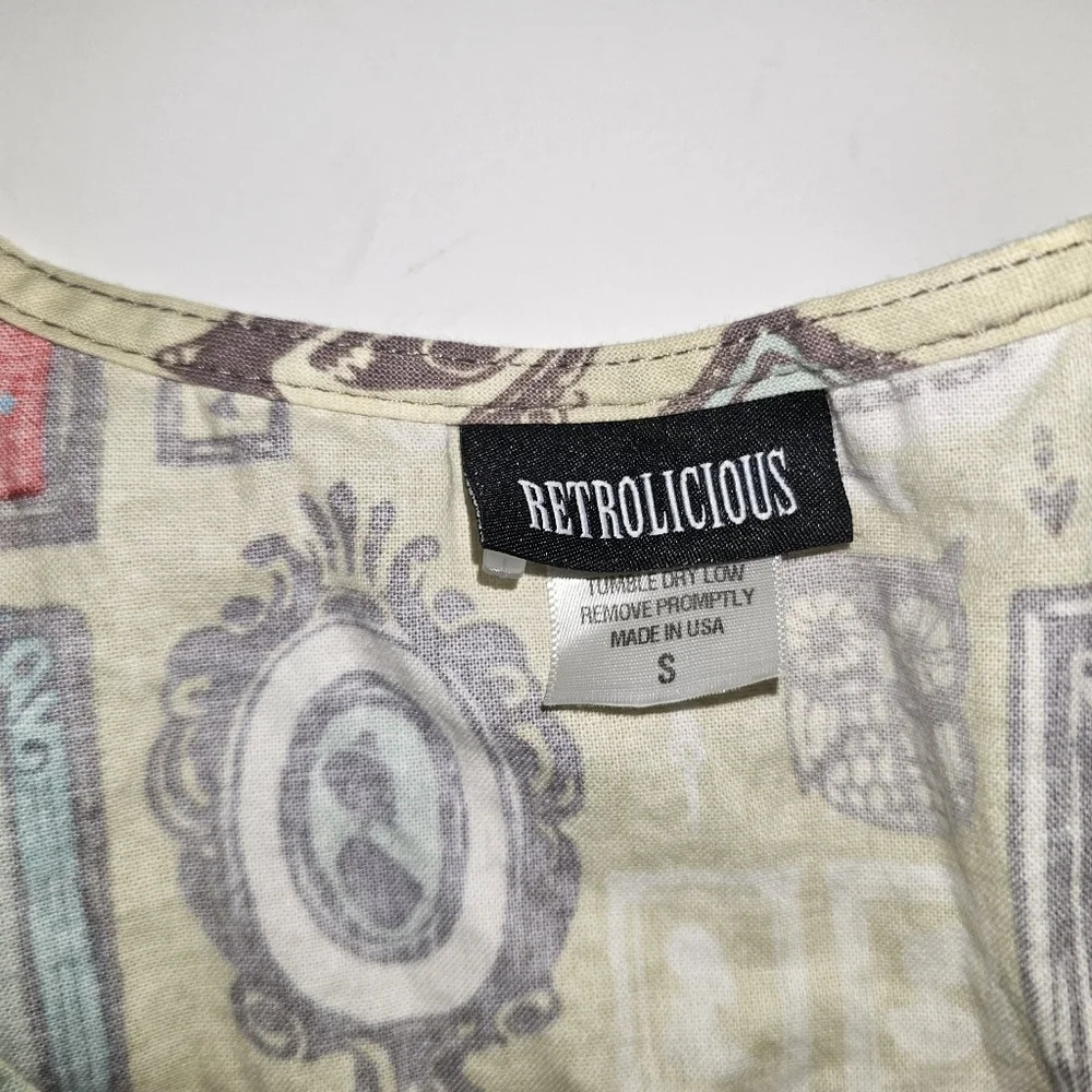 Retrolicious Vintage Picture Frame Cotton Dress - Picture 6 of 6